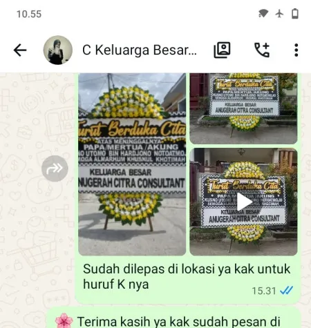 Pengiriman Papan Bunga Duka Kebondalem Kutoarjo