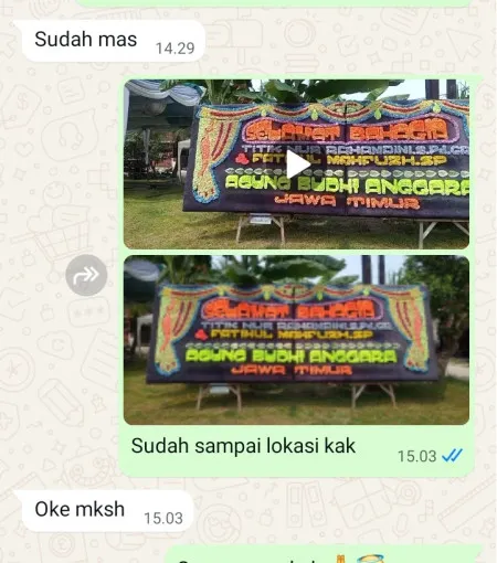 Pengiriman Papan Bunga Kebondalem Kutoarjo